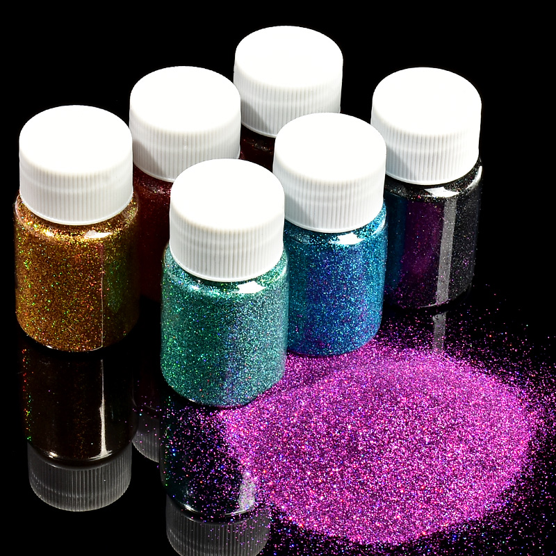 Nail Art Inspo - 30ML DIY เหยื่อตกปลาเลเซอร์กลิตเตอร์ ติดทนนานและไม่ซีดจาง สำหรับทำเหยื่ออ่อน ตกแต่งเล็บ