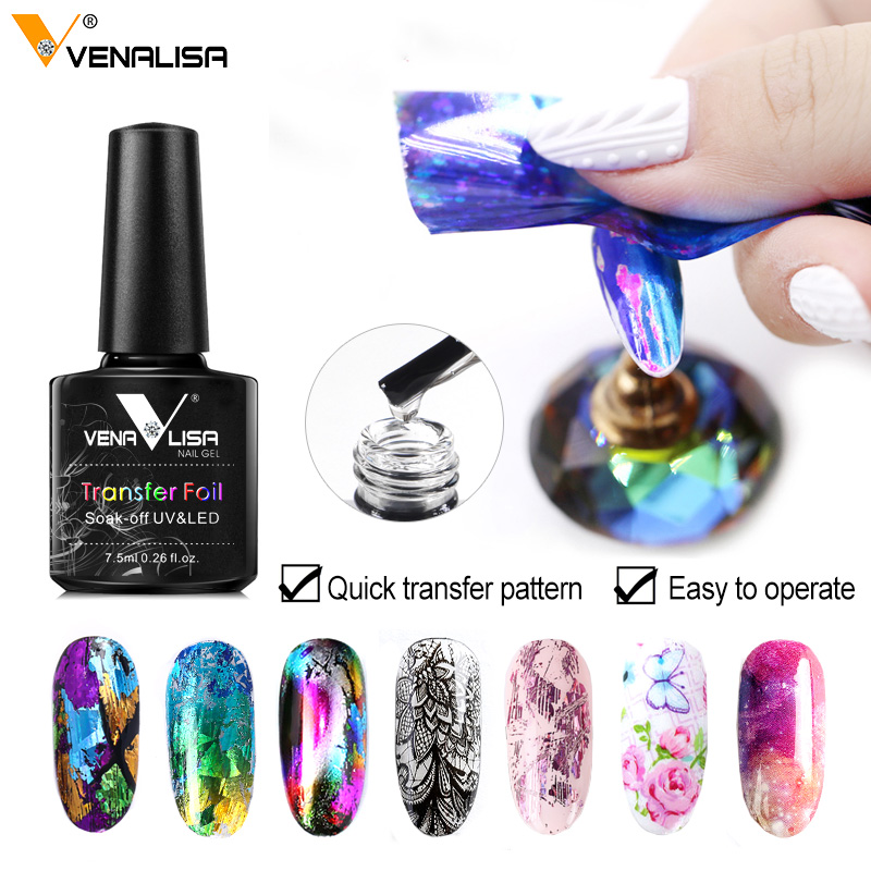 Nail Foil Transfer - Venalisa 7.5ml Transfer ฟอยล์เจลเล็บ Soak Off