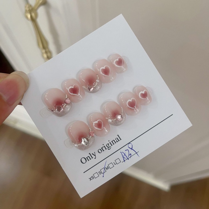 10 ชิ้นฤดูร้อนฝรั่งเศสสั้นมือบ - Nail Art Glitter บทวิจารณ์และราคา