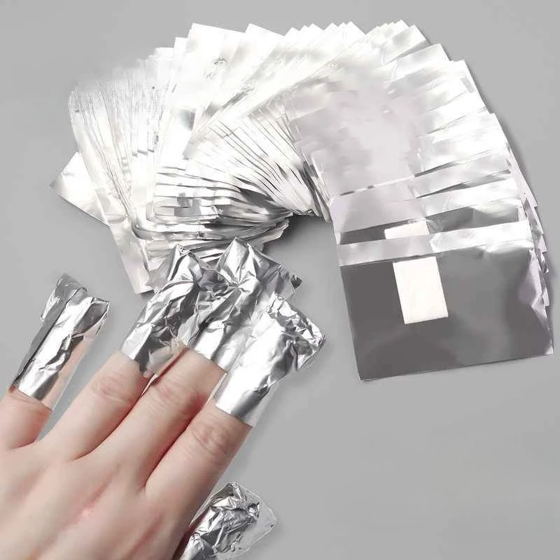 100pcs Remover อลูมิเนียมฟอยล์ - Nail Foil Transfer บทวิจารณ์และราคา