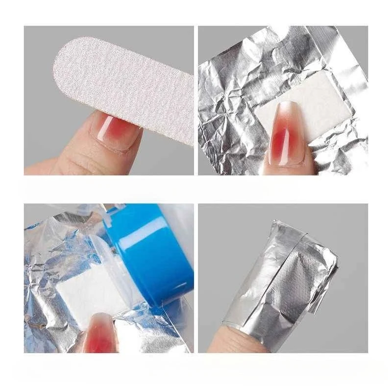 100pcs Remover อลูมิเนียมฟอยล์ - Nail Foil Transfer บทวิจารณ์และราคา
