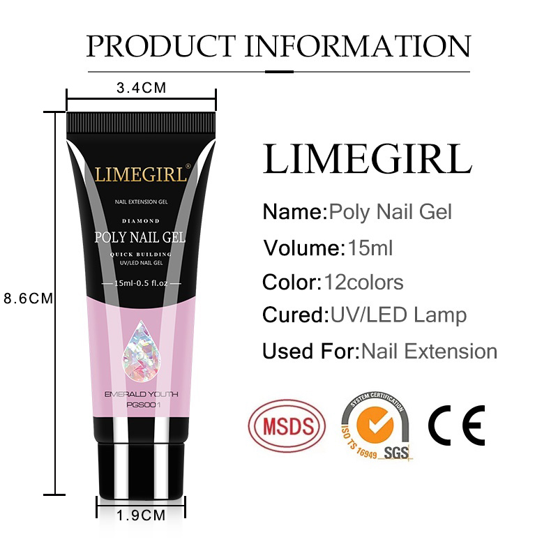 ชุดทำเล็บ LIMEGIRL 15 มล. ชุดต - Nail Art Extension Cat Eye บทวิจารณ์และราคา