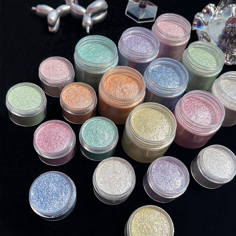 ผงไมก้ากลิตเตอร์เมอร์เมดไดมอนด - Nail Art Inspo บทวิจารณ์และราคา