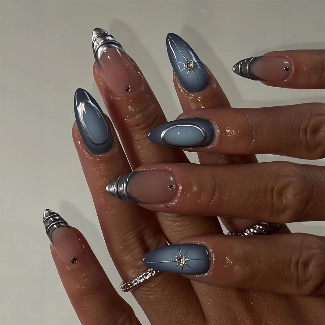 24 ชิ้นสั้นอัลมอนด์เล็บชุดเต็ม - Nail Art Inspo บทวิจารณ์และราคา