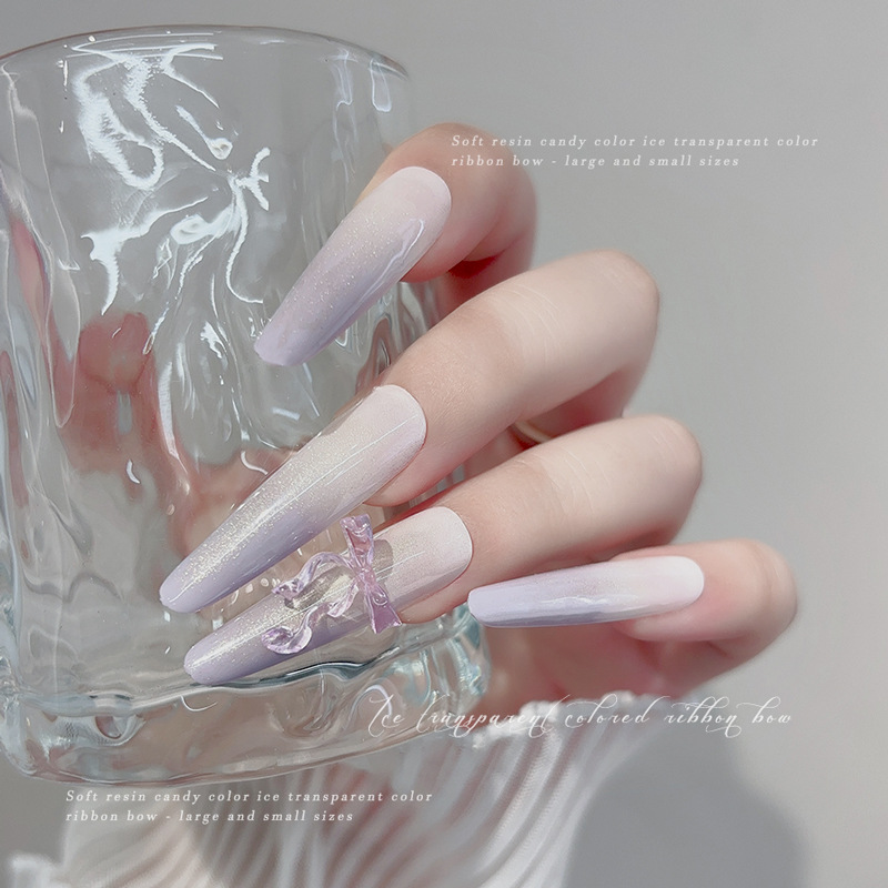 30PCS Fairy Iceโปร่งใสสีชมพูสี - Nail Art Pink Soft บทวิจารณ์และราคา