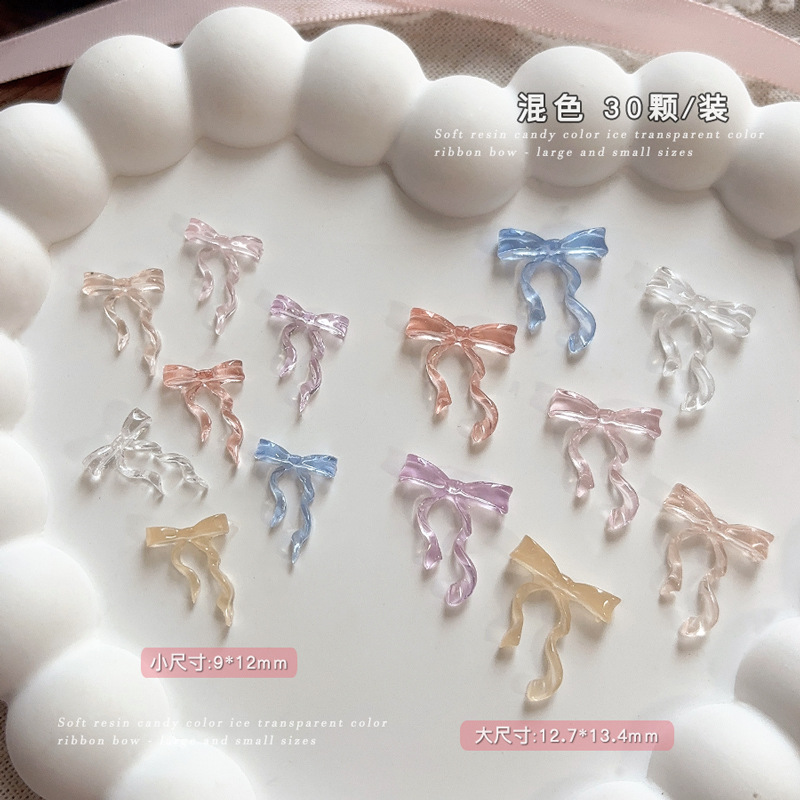 30PCS Fairy Iceโปร่งใสสีชมพูสี - Nail Art Pink Soft บทวิจารณ์และราคา