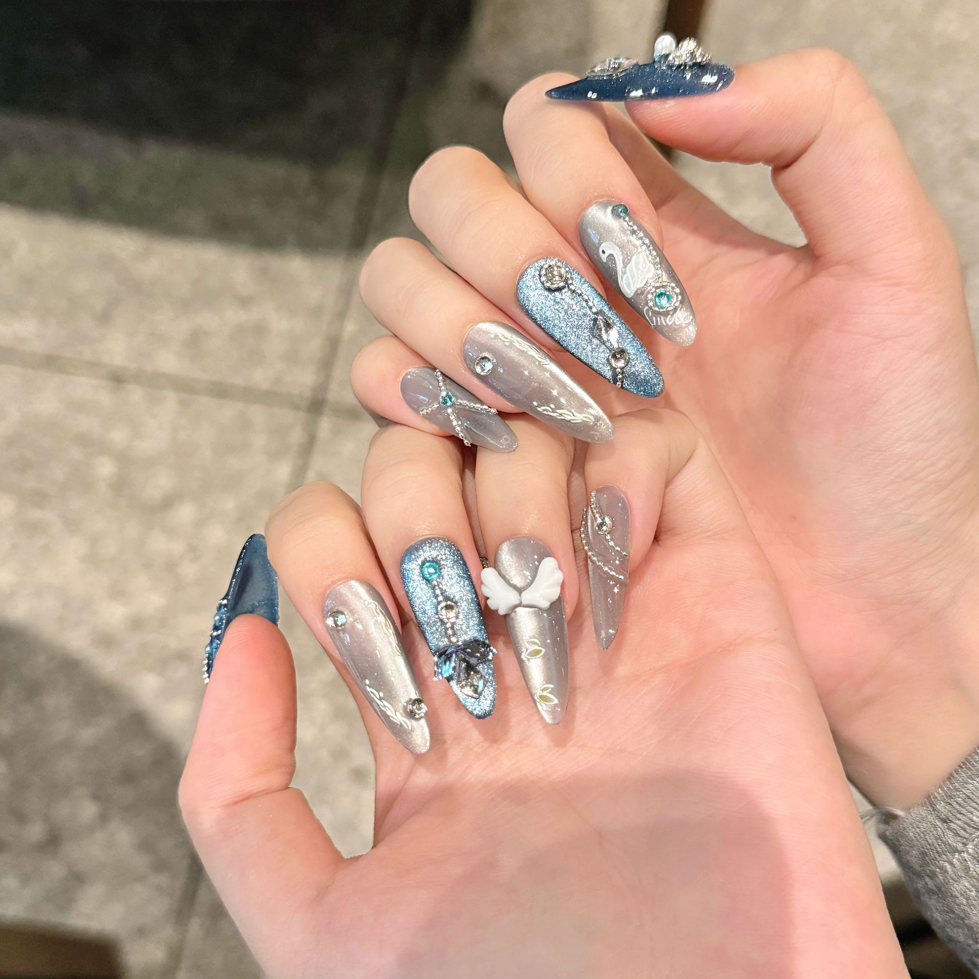 10 ชิ้น White Swan Handmade เล - Nail Art Glitter บทวิจารณ์และราคา