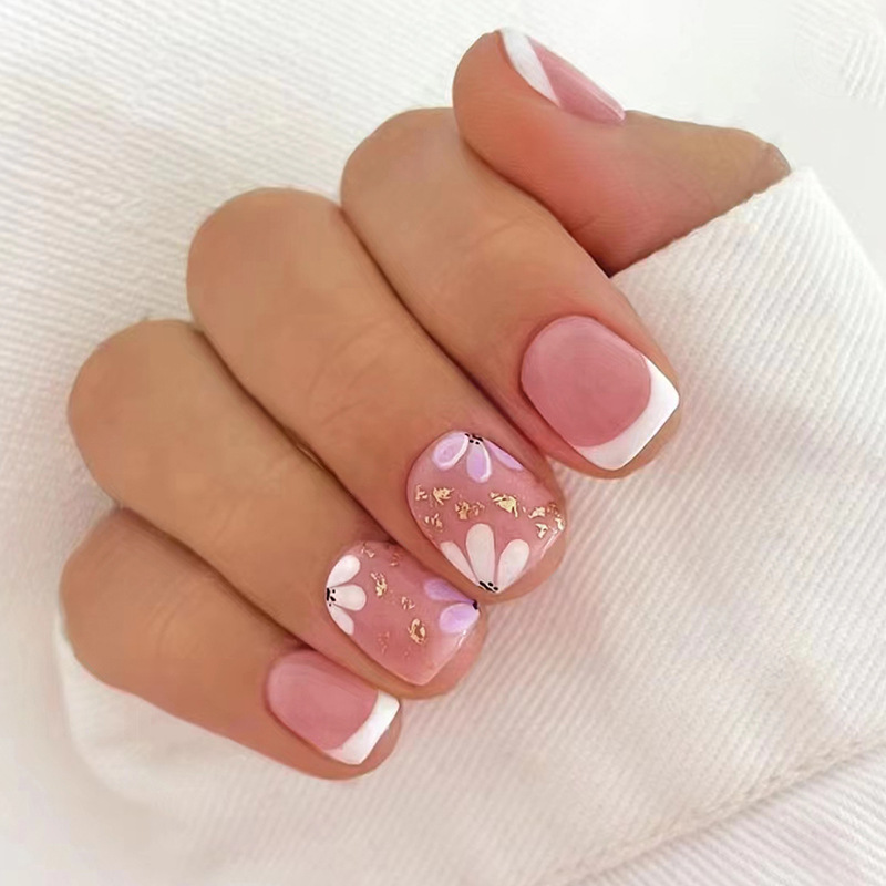 เล็บปลอมแบบสั้น 24 ชิ้น พร้อมก - Nail Art Inspo บทวิจารณ์และราคา