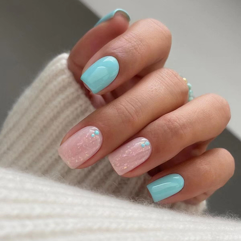 เล็บปลอมแบบสั้น 24 ชิ้น พร้อมก - Nail Art Inspo บทวิจารณ์และราคา