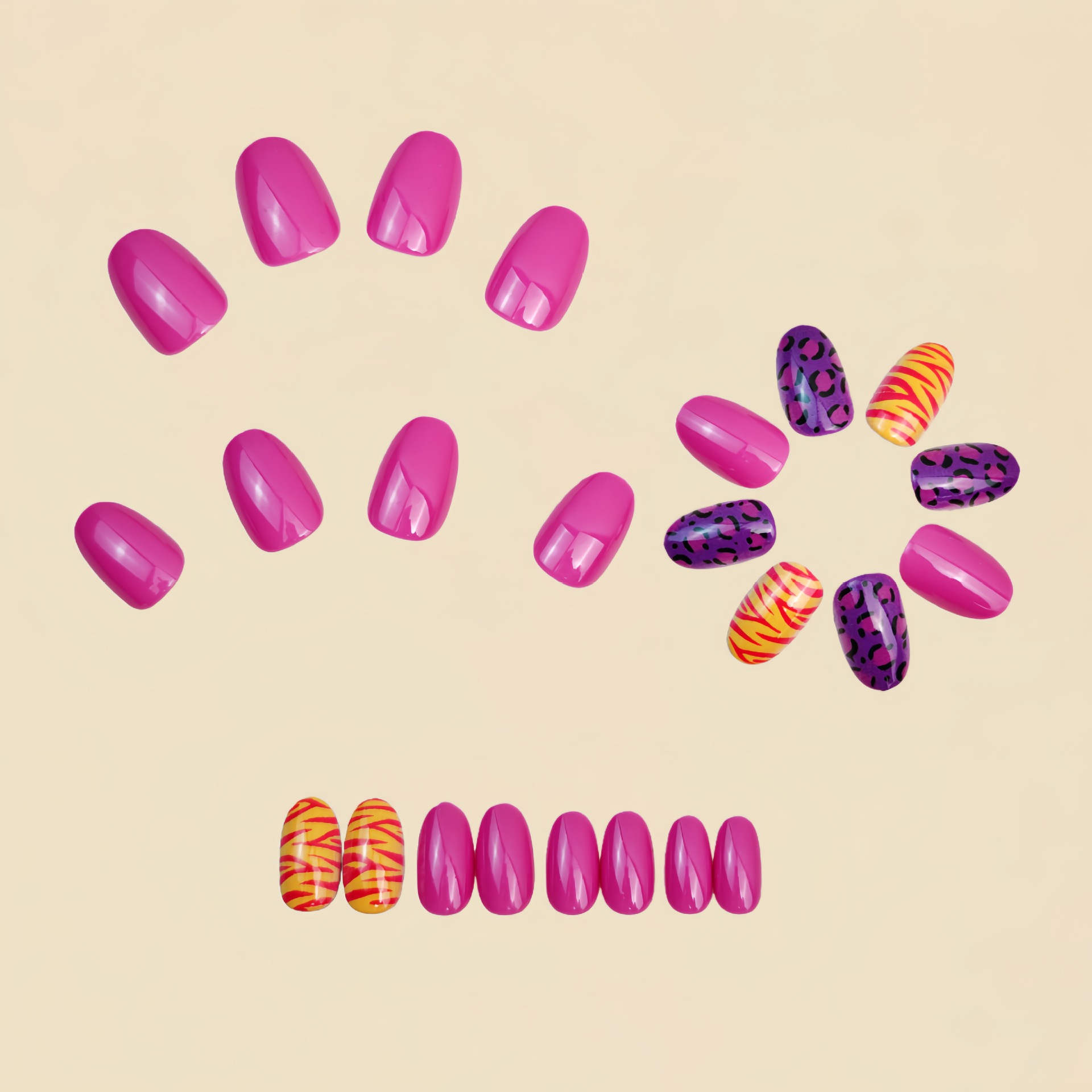 เล็บปลอมแบบสั้นยาวสำหรับผู้หญิ - Nail Art Glitter บทวิจารณ์และราคา