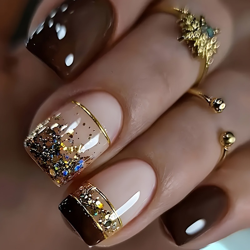 เล็บปลอมทรงสี่เหลี่ยมสั้นสำหรั - Nail Art Inspo บทวิจารณ์และราคา