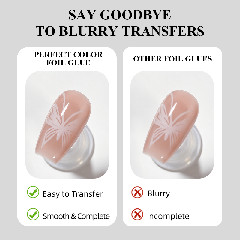 กาวติดฟอยล์เล็บ PERFECT COLOR  - Nail Foil Transfer บทวิจารณ์และราคา