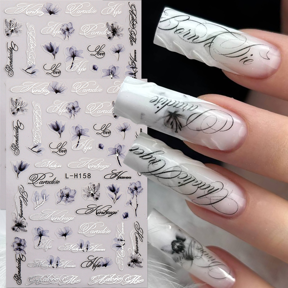 สติกเกอร์ติดเล็บลายดอกไม้พร้อม - Nail Foil Transfer บทวิจารณ์และราคา