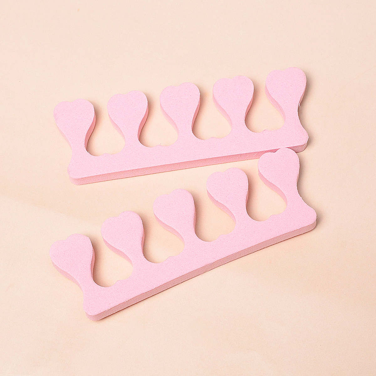 แผ่นรองนิ้วเท้าสีชมพู 10 คู่   - Nail Art Pink Soft บทวิจารณ์และราคา