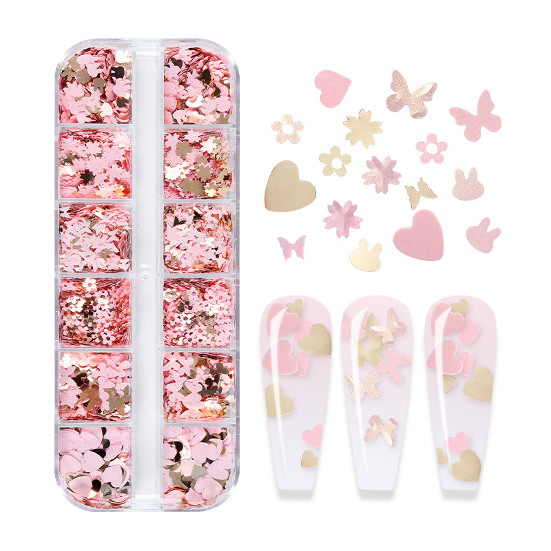 ผสมสีเรืองแสงผีเสื้อ Glitter ต - Nail Art Inspo บทวิจารณ์และราคา
