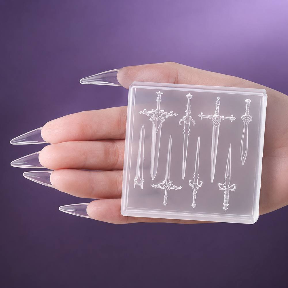 แม่พิมพ์เล็บรูปดาบขนาดเล็ก 1 ช - Nail Art Gothic บทวิจารณ์และราคา